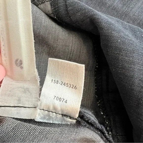 Loft Cotton blend cropped casual pant, lightweight, blue, size 4 - Picture 12 of 12